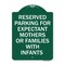 Signmission Reserved Parking for Expectant Mothers or Families with Infants, A-DES-GW-1824-23106 A-DES-GW-1824-23106 - alternate 1